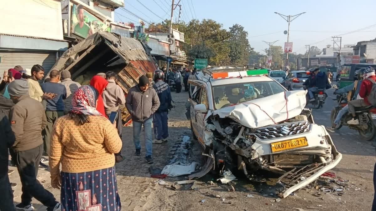 सीमेंट से भरे ट्रक ने मोहब्बेवाला चौक पर कई वाहनों को रौंदा, दो घायल